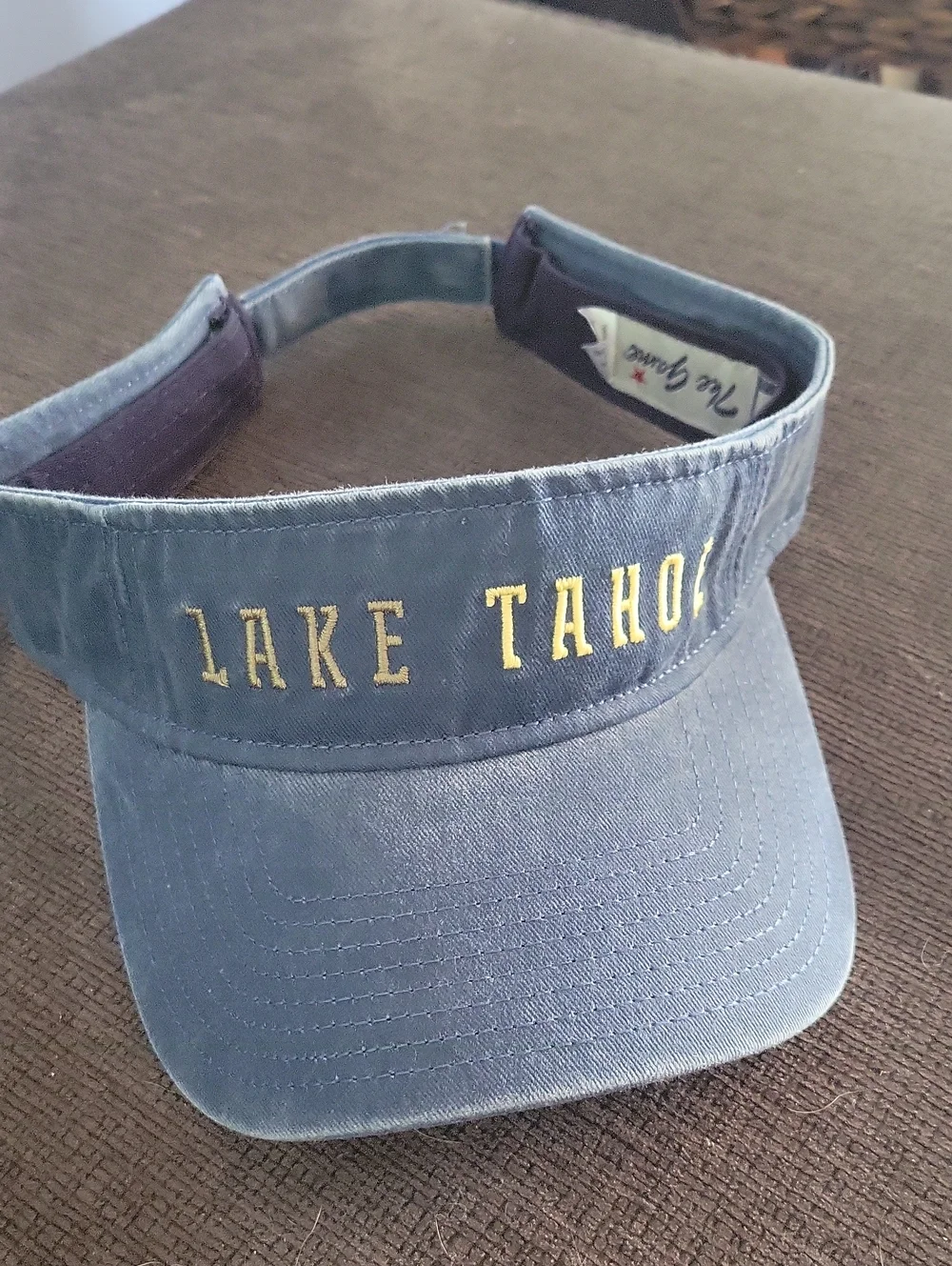 Lake Tahoe Embroidered Visor in Blue NEW